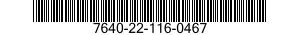 7640-22-116-0467  7640221160467 221160467