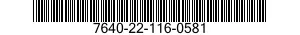 7640-22-116-0581  7640221160581 221160581