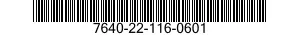 7640-22-116-0601  7640221160601 221160601