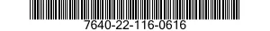 7640-22-116-0616  7640221160616 221160616