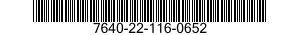 7640-22-116-0652  7640221160652 221160652
