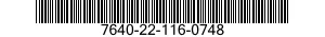 7640-22-116-0748  7640221160748 221160748