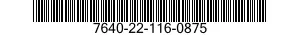 7640-22-116-0875  7640221160875 221160875