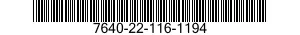 7640-22-116-1194  7640221161194 221161194