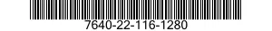 7640-22-116-1280  7640221161280 221161280
