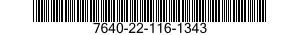 7640-22-116-1343  7640221161343 221161343