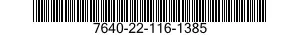 7640-22-116-1385  7640221161385 221161385