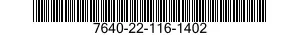 7640-22-116-1402  7640221161402 221161402