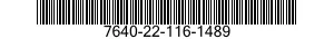 7640-22-116-1489  7640221161489 221161489