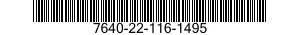 7640-22-116-1495  7640221161495 221161495