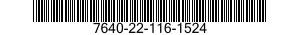 7640-22-116-1524  7640221161524 221161524
