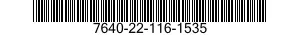 7640-22-116-1535  7640221161535 221161535