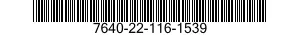 7640-22-116-1539  7640221161539 221161539