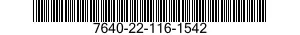 7640-22-116-1542  7640221161542 221161542