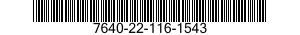 7640-22-116-1543  7640221161543 221161543