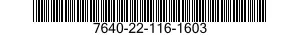 7640-22-116-1603  7640221161603 221161603