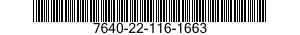 7640-22-116-1663  7640221161663 221161663