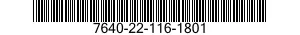 7640-22-116-1801  7640221161801 221161801