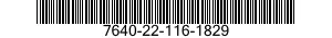 7640-22-116-1829  7640221161829 221161829