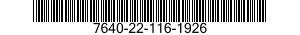 7640-22-116-1926  7640221161926 221161926