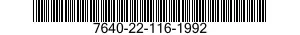7640-22-116-1992  7640221161992 221161992