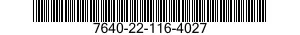 7640-22-116-4027  7640221164027 221164027