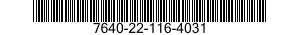 7640-22-116-4031  7640221164031 221164031
