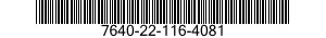 7640-22-116-4081  7640221164081 221164081