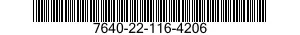 7640-22-116-4206  7640221164206 221164206