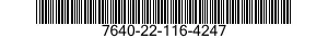 7640-22-116-4247  7640221164247 221164247