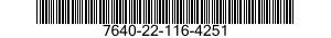 7640-22-116-4251  7640221164251 221164251