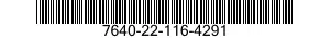 7640-22-116-4291  7640221164291 221164291