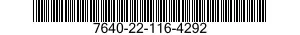 7640-22-116-4292  7640221164292 221164292
