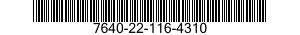 7640-22-116-4310  7640221164310 221164310