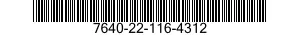 7640-22-116-4312  7640221164312 221164312