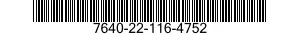 7640-22-116-4752  7640221164752 221164752