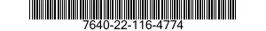 7640-22-116-4774  7640221164774 221164774