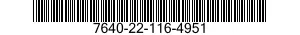 7640-22-116-4951  7640221164951 221164951