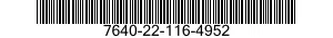 7640-22-116-4952  7640221164952 221164952