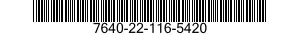 7640-22-116-5420  7640221165420 221165420