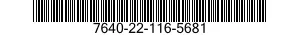 7640-22-116-5681  7640221165681 221165681