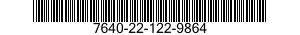 7640-22-122-9864  7640221229864 221229864