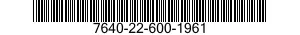 7640-22-600-1961 MAP 7640226001961 226001961