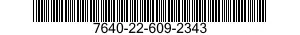 7640-22-609-2343 MAP 7640226092343 226092343