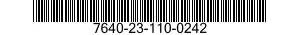 7640-23-110-0242 MAP 7640231100242 231100242