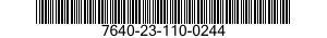 7640-23-110-0244 MAP 7640231100244 231100244