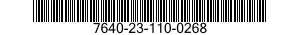 7640-23-110-0268 MAP 7640231100268 231100268