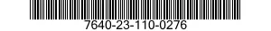 7640-23-110-0276 MAP 7640231100276 231100276