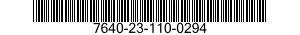 7640-23-110-0294 MAP 7640231100294 231100294