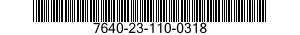 7640-23-110-0318 MAP 7640231100318 231100318